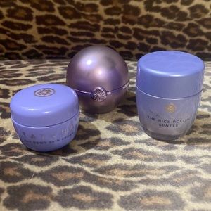 3 Piece Tatcha Rice Polish + The Pearl Eye + Dewey Skin NEW